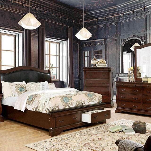 Furniture of America Merida Queen Platform Bed with Storage CM7504CH-Q-BED IMAGE 6