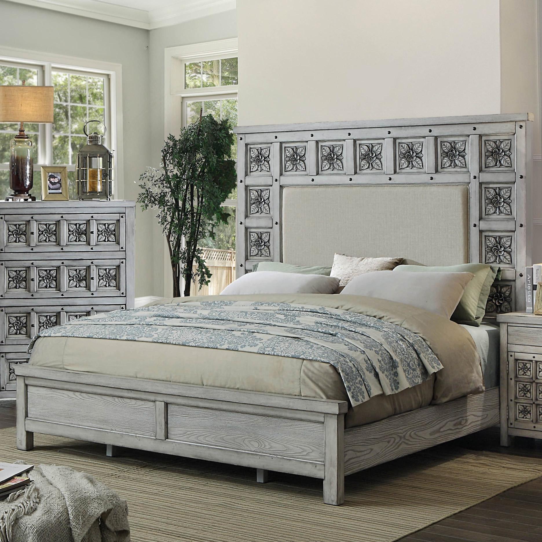  Furniture of America Pantaleon Queen Panel Bed CM7392Q-BED IMAGE 1
