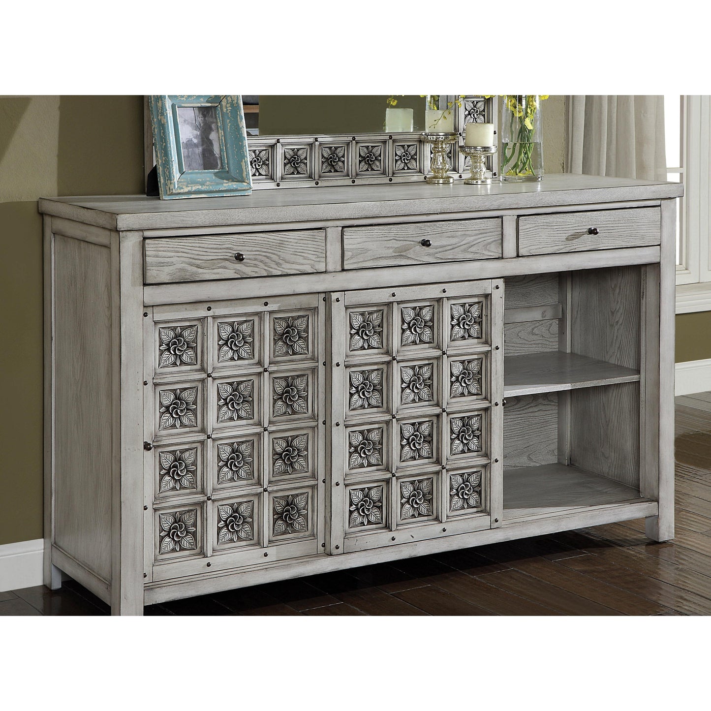  Furniture of America Pantaleon 3-Drawer Dresser CM7392D IMAGE 4