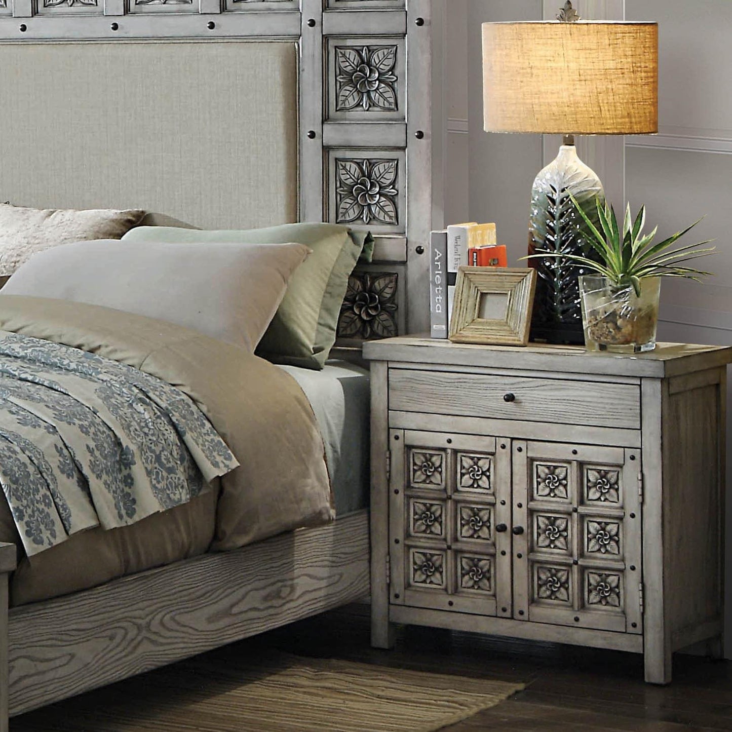  Furniture of America Pantaleon 1-Drawer Nightstand CM7392N IMAGE 2