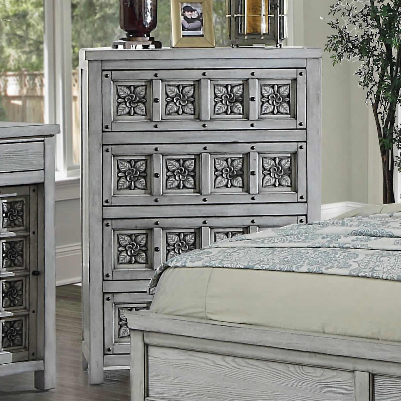  Furniture of America Pantaleon 4-Drawer Chest CM7392C IMAGE 1