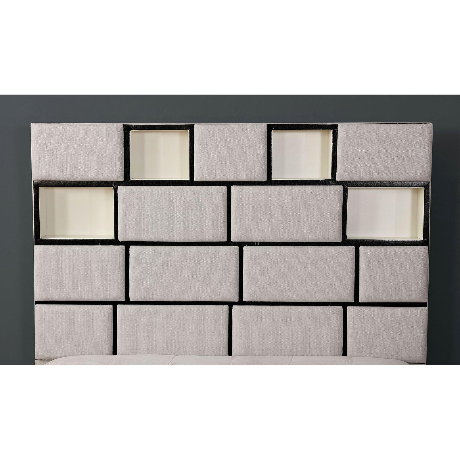  Furniture of America Gemma King Upholstered Panel Bed CM7303EK-BED IMAGE 3