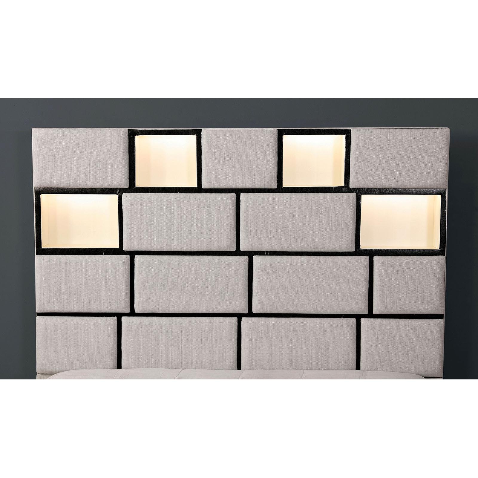 Furniture of America Gemma King Upholstered Panel Bed CM7303EK-BED IMAGE 4