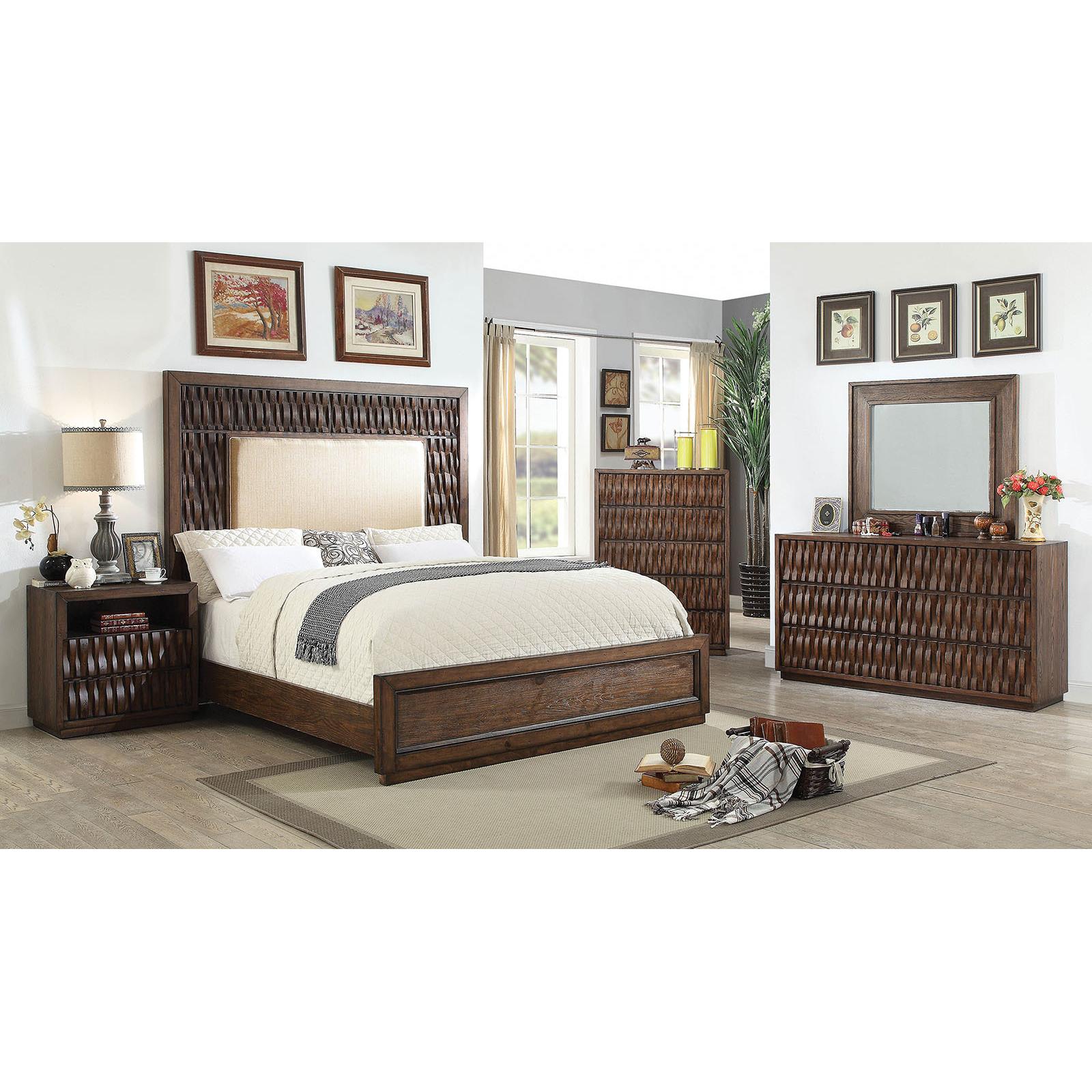  Furniture of America Eutropia King Upholstered Panel Bed CM7395EK-BED IMAGE 5