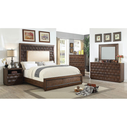  Furniture of America Eutropia King Upholstered Panel Bed CM7395EK-BED IMAGE 5
