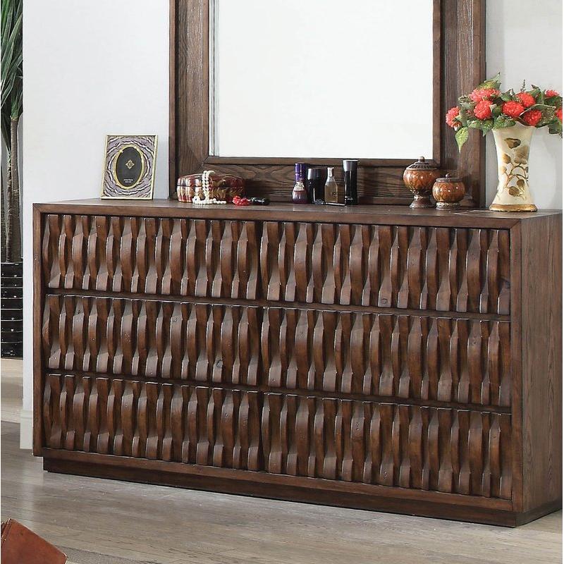  Furniture of America Eutropia 6-Drawer Dresser CM7394D IMAGE 1