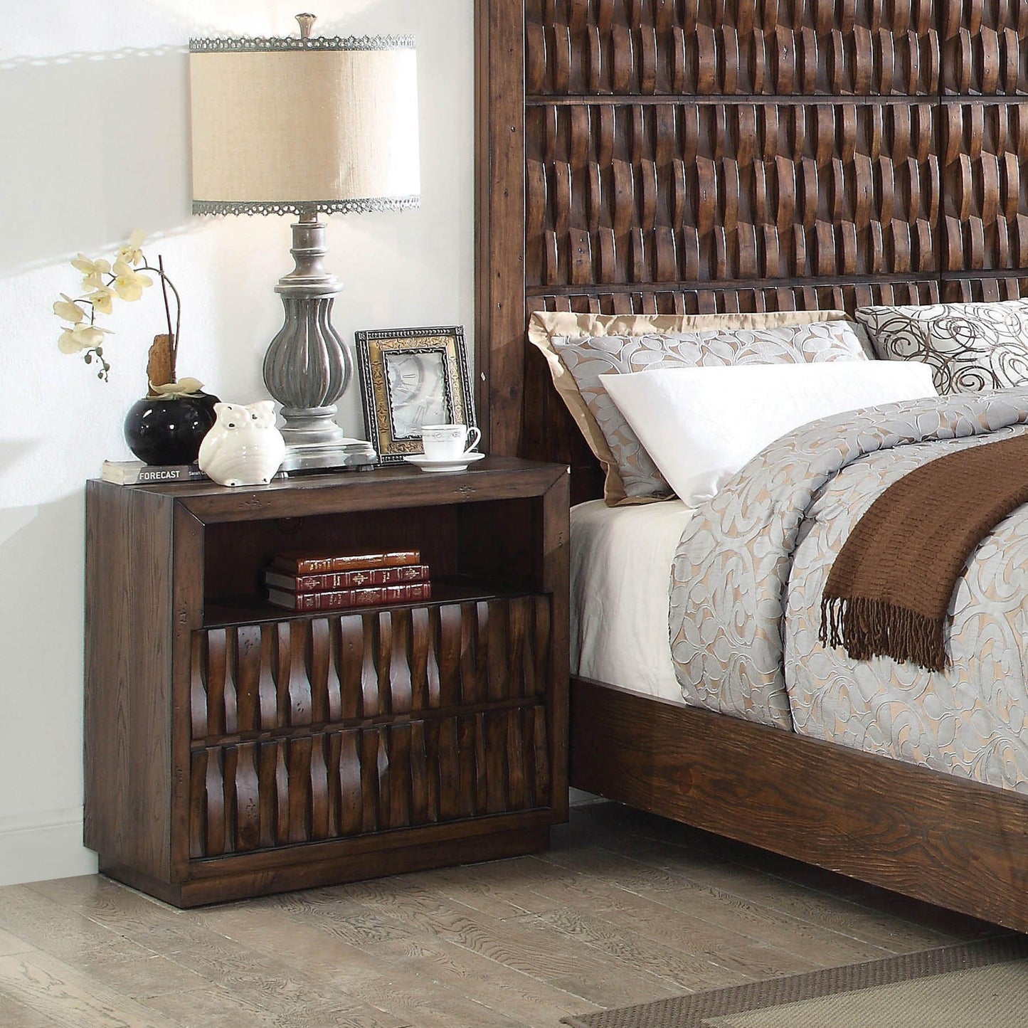  Furniture of America Eutropia 2-Drawer Nightstand CM7394N IMAGE 3