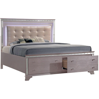  Furniture of America Claudette California King Upholstered Panel Bed with Storage CM7972CK-BED IMAGE 1