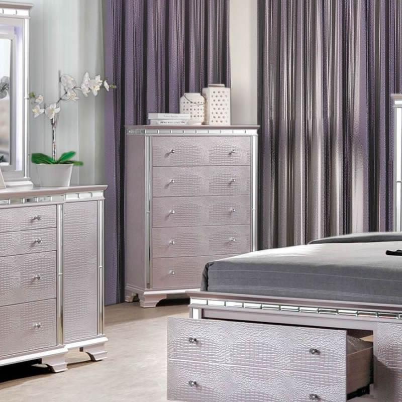  Furniture of America Claudette 5-Drawer Chest CM7972C IMAGE 2