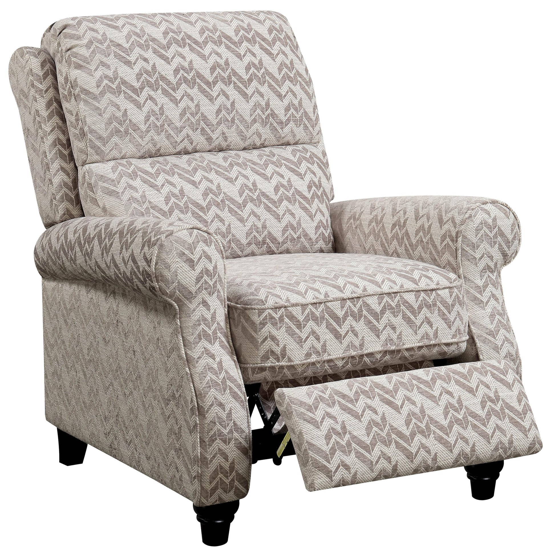  Furniture of America Amy Fabric Recliner CM-RC6587BG IMAGE 1