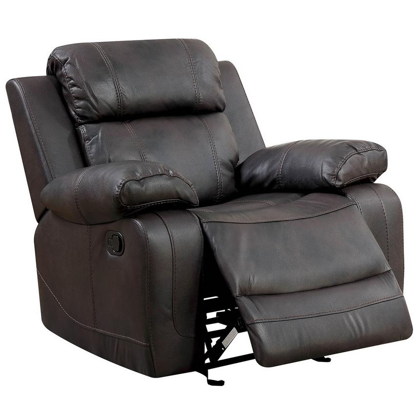  Furniture of America Pondera Leather Look Recliner CM6568-CH IMAGE 1