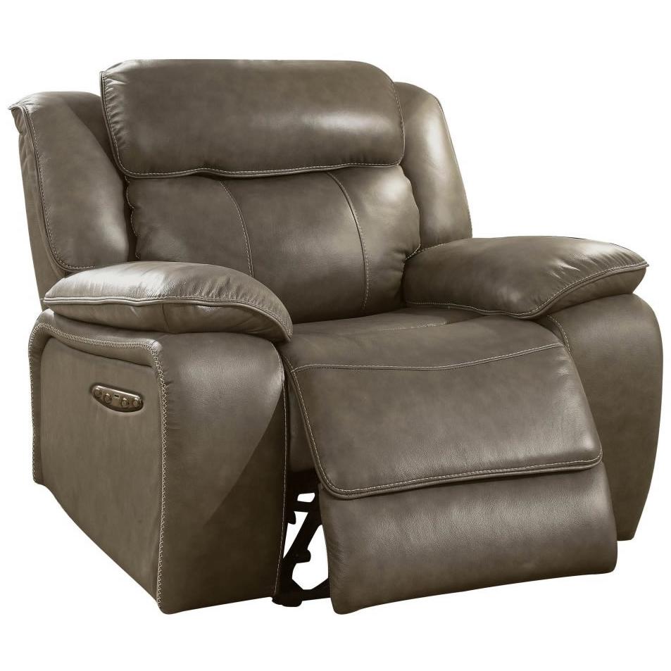  Furniture of America Page Power Leather Recliner CM6561-CH-PM IMAGE 1