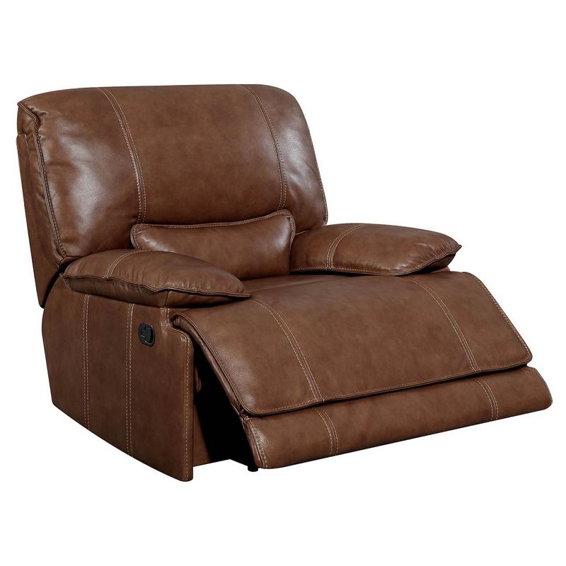  Furniture of America Nogales Leather Recliner CM6571-CH IMAGE 1