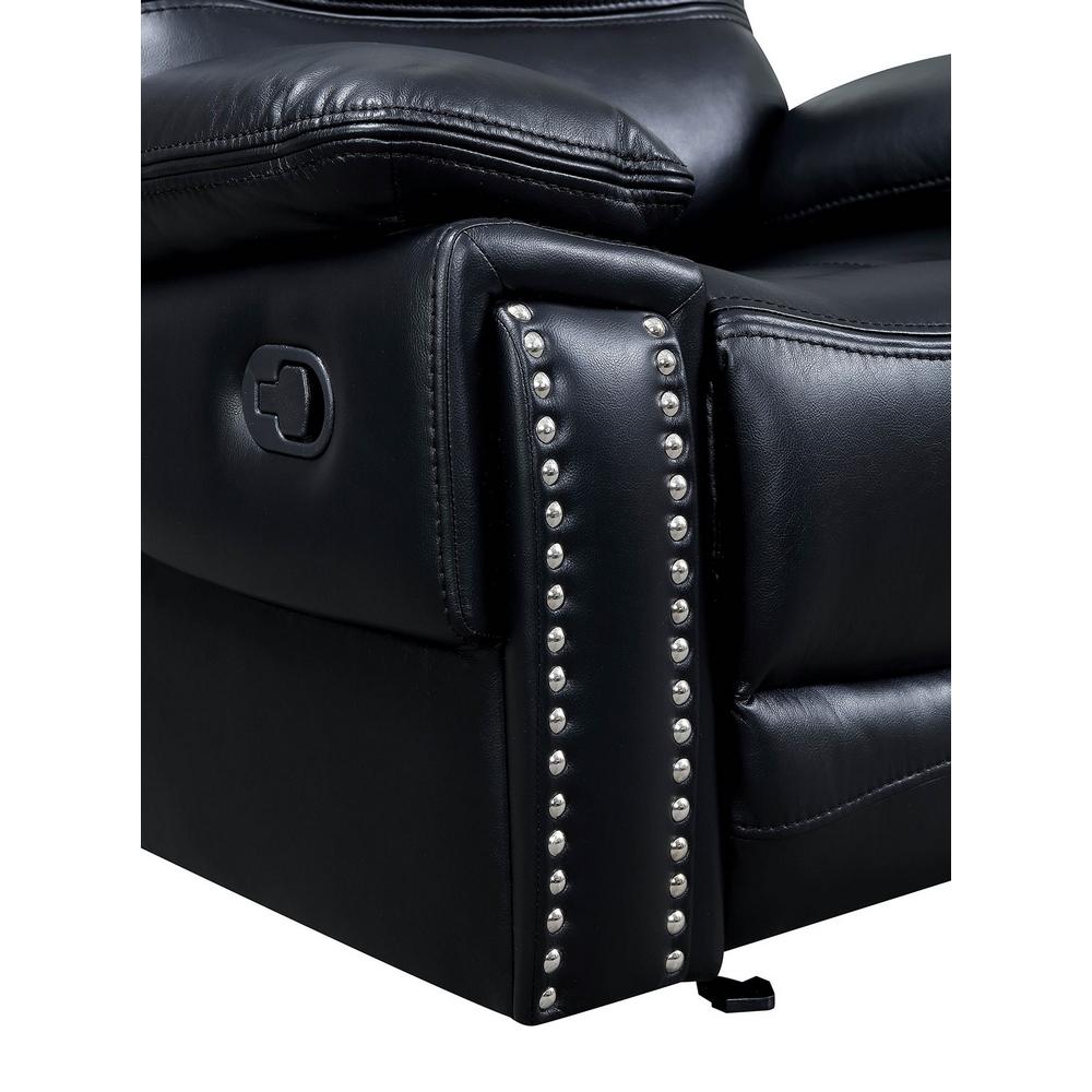  Furniture of America Cavan Leatherette Recliner CM6560BK-CH IMAGE 2