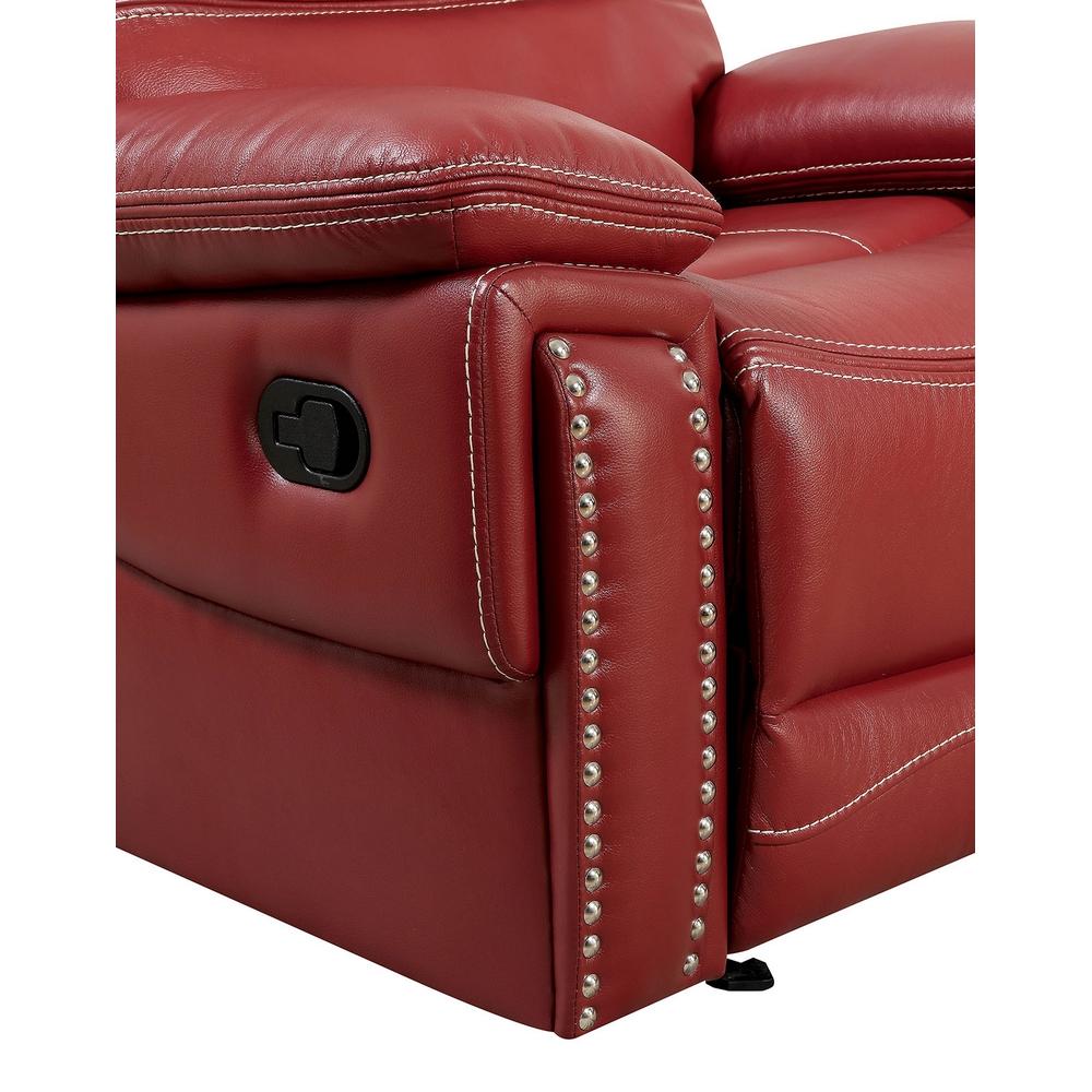  Furniture of America Cavan Leatherette Recliner CM6560RD-CH IMAGE 3