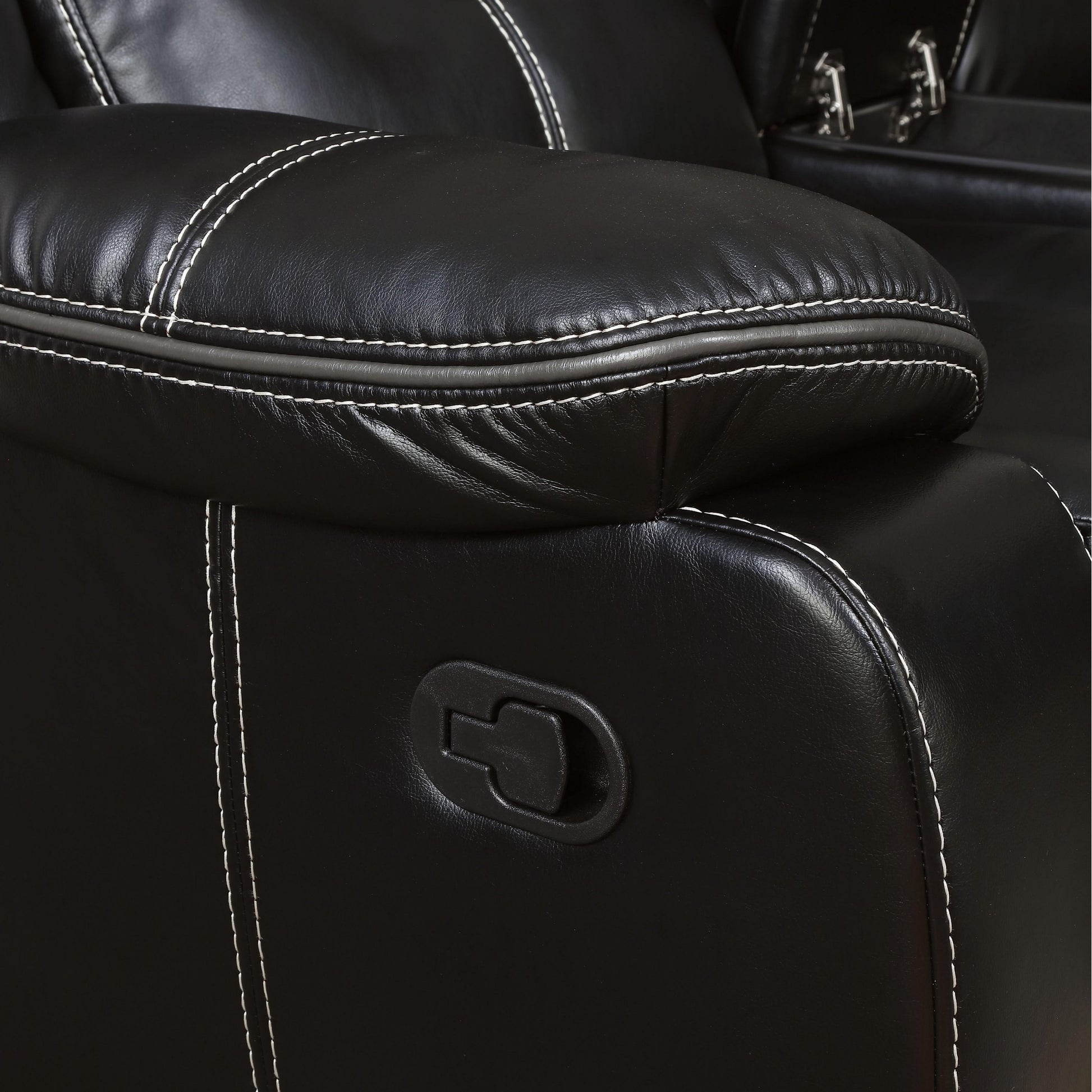  Furniture of America Pollux Leatherette Recliner CM6981-CH IMAGE 5