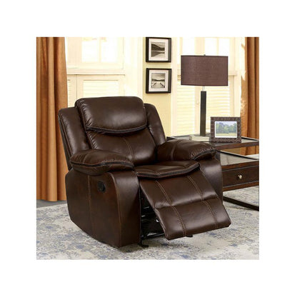  Furniture of America Pollux Leatherette Recliner CM6981BR-CH IMAGE 3