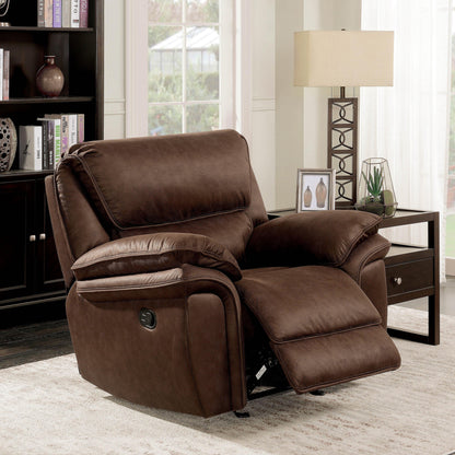  Furniture of America Helga Fabric Recliner CM6595-CH IMAGE 3