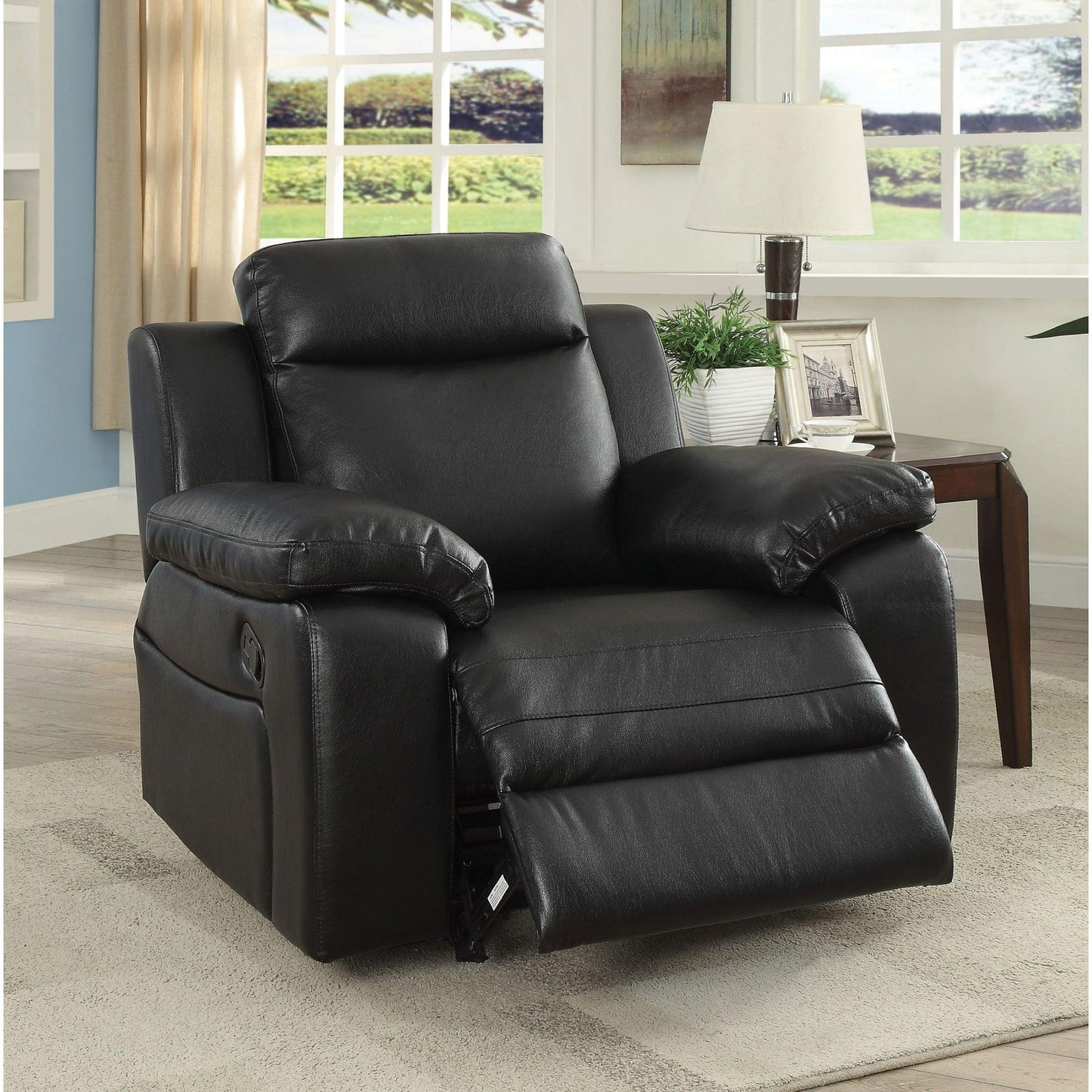  Furniture of America Maryjane Rocker Leatherette Recliner CM6455-CH IMAGE 2