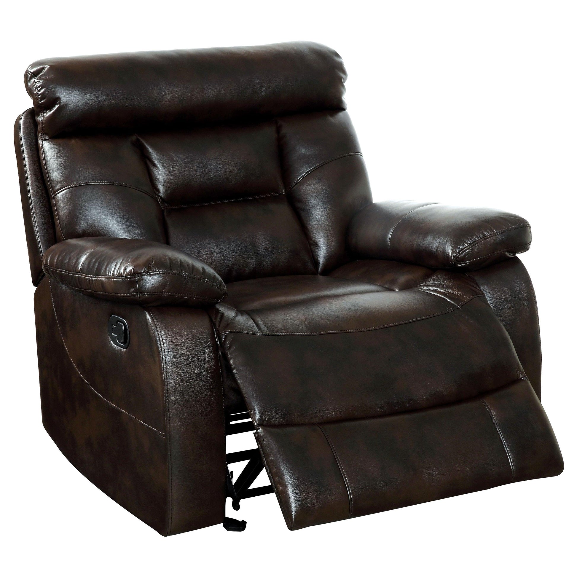  Furniture of America Lakyn Glider Leatherette Recliner CM-RC6817 IMAGE 1