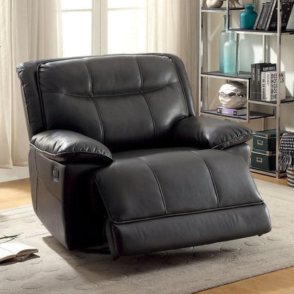  Furniture of America Danika Glider Leatherette Recliner CM-RC6816GY IMAGE 1