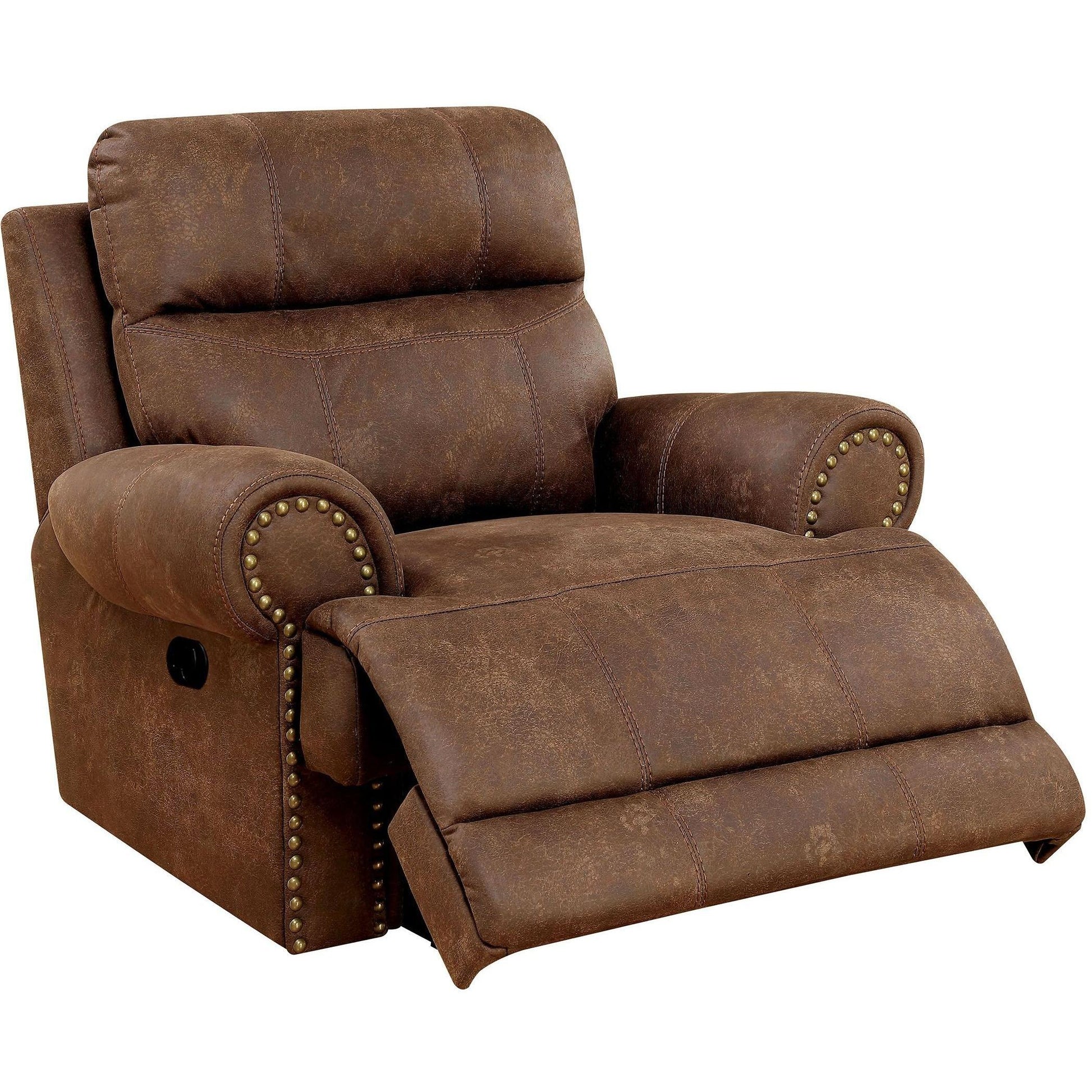  Furniture of America Kellie Fabric Recliner CM6281-CH IMAGE 1