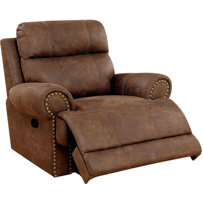  Furniture of America Kellie Fabric Recliner CM6281-CH IMAGE 1