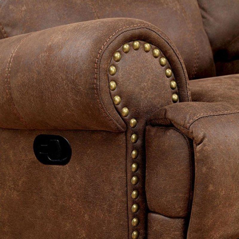  Furniture of America Kellie Fabric Recliner CM6281-CH IMAGE 4
