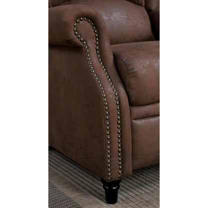  Furniture of America Leona Leatherette Recliner CM-RC6834 IMAGE 3