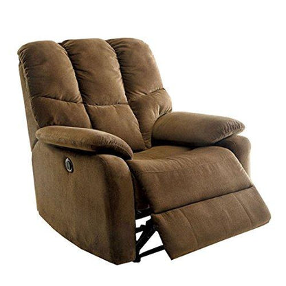  Furniture of America Noreen Power Fabric Recliner CM-RC6516BR IMAGE 1