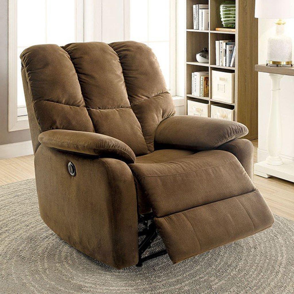  Furniture of America Noreen Power Fabric Recliner CM-RC6516BR IMAGE 2
