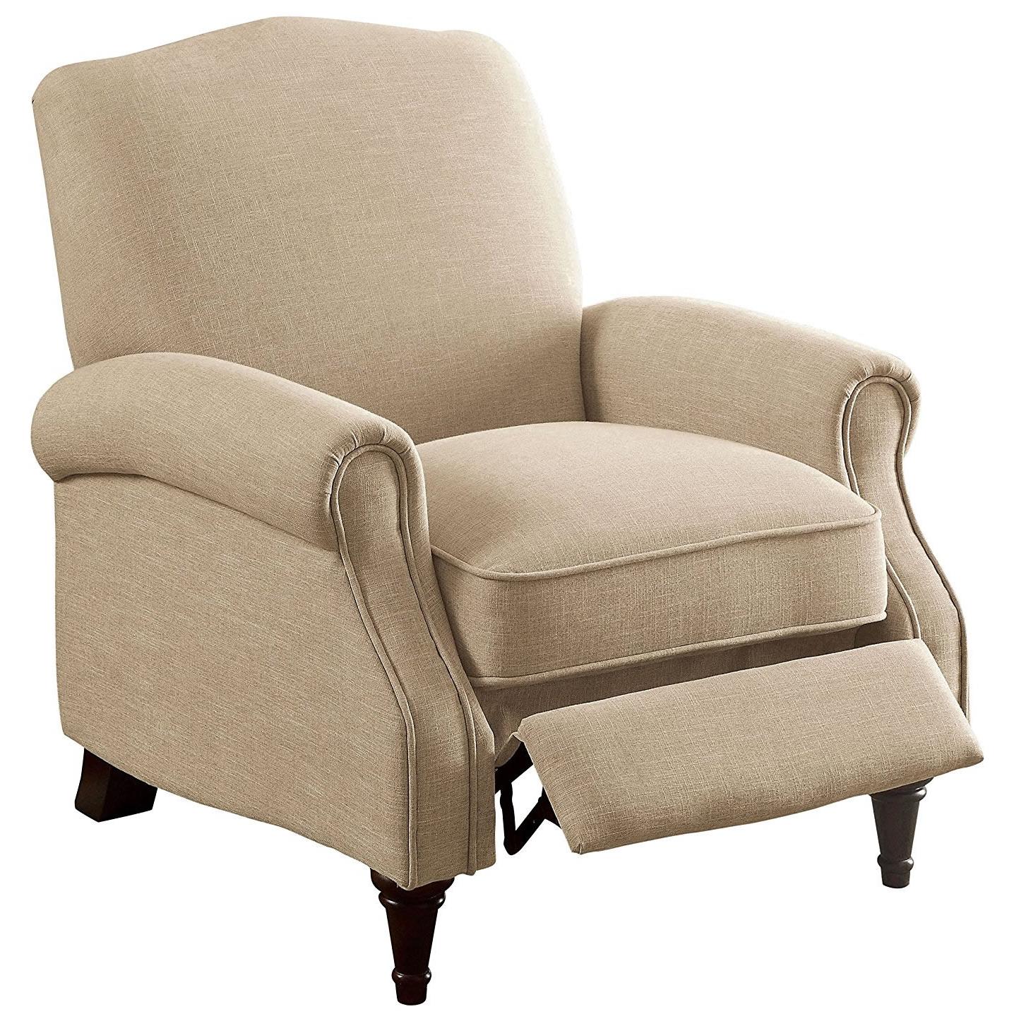  Furniture of America Paulette Fabric Recliner CM-RC6458BG IMAGE 1