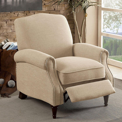  Furniture of America Paulette Fabric Recliner CM-RC6458BG IMAGE 2