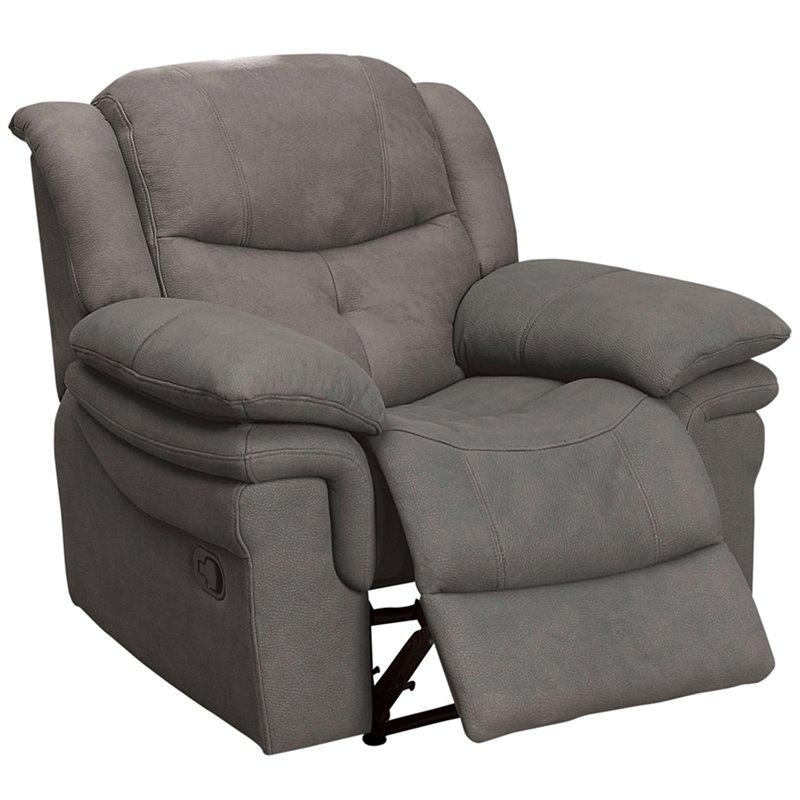  Furniture of America Jaden Fabric Recliner CM-RC6810BK IMAGE 1