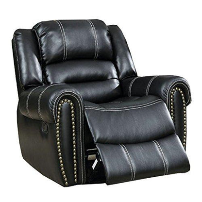  Furniture of America Frederick Glider Leatherette Recliner CM6130CH IMAGE 1