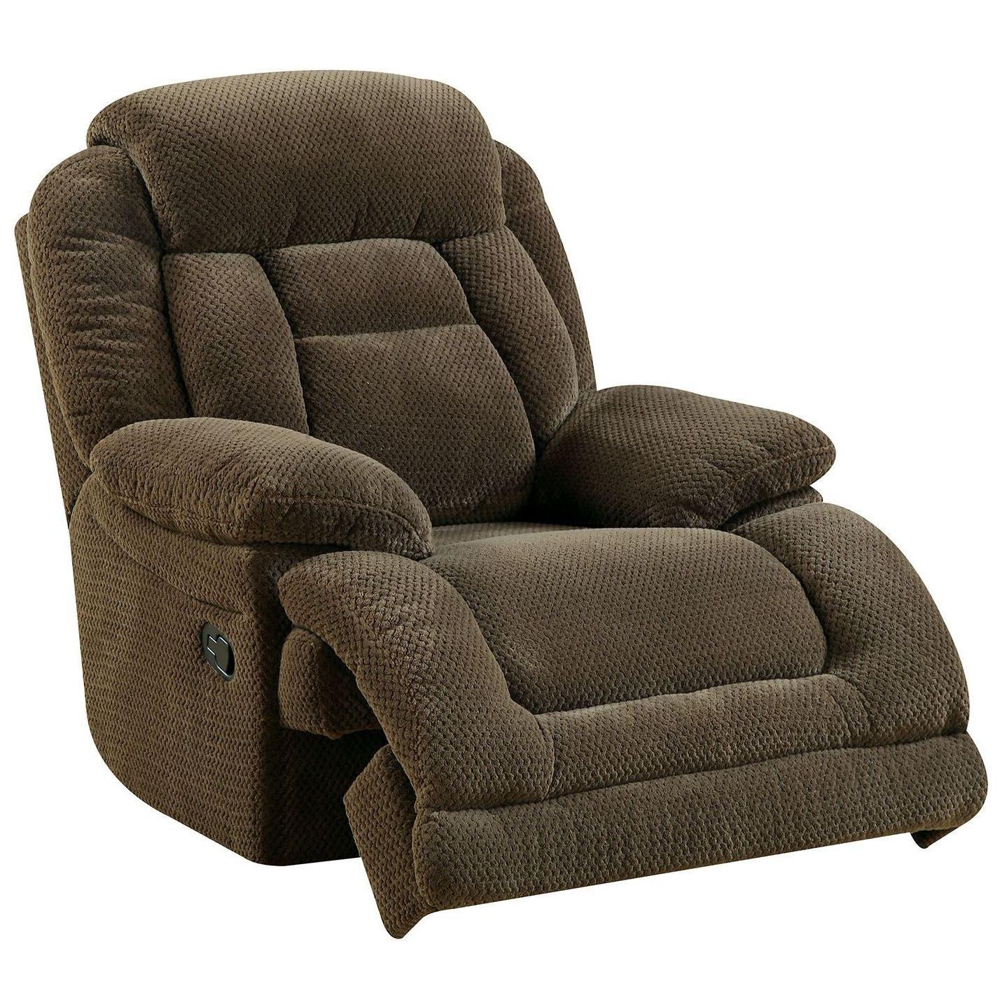  Furniture of America Grenville Glider Fabric Recliner CM6010CH IMAGE 1