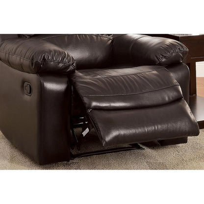  Furniture of America Davenport Leather Match Recliner CM6327-CH IMAGE 3