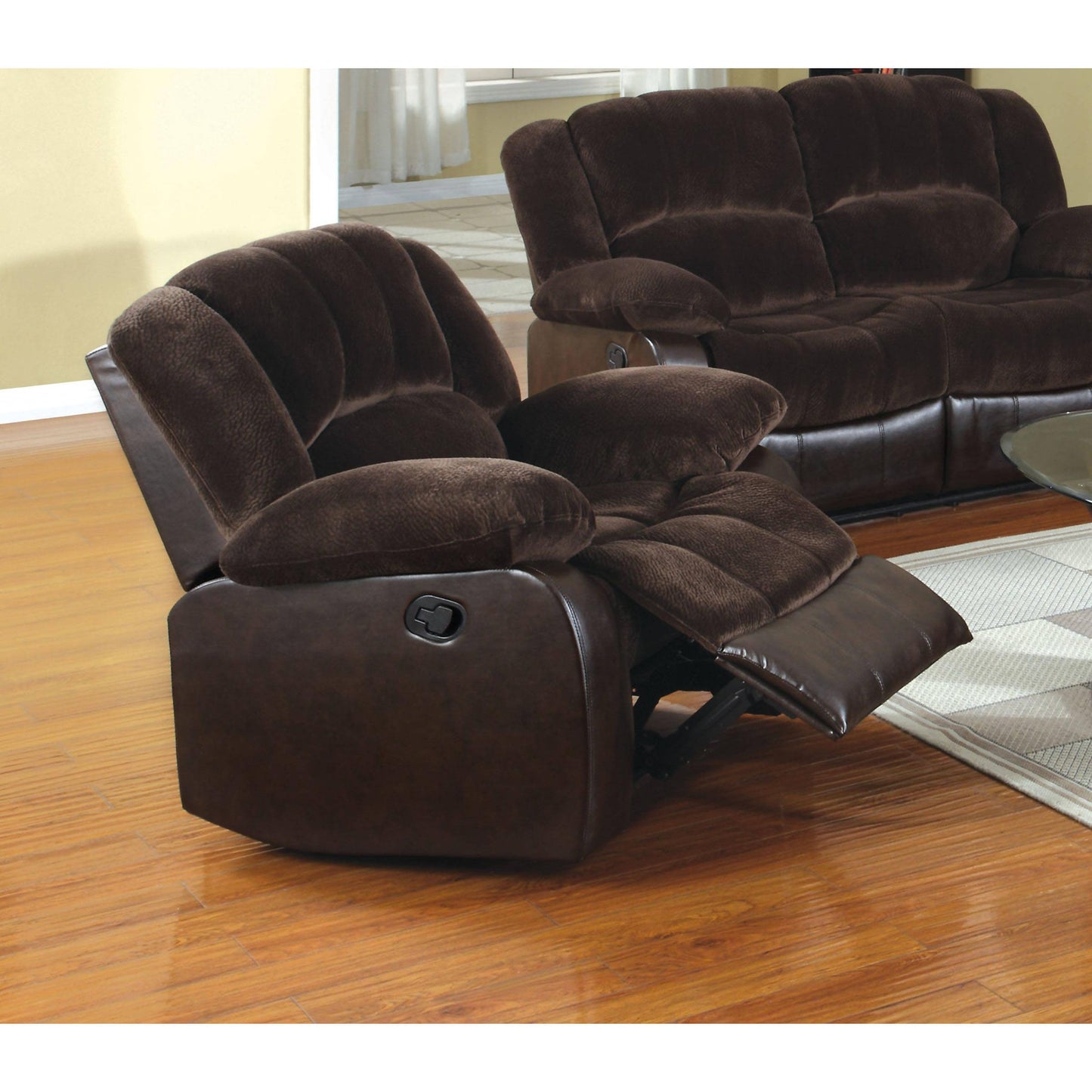  Furniture of America Winchester Fabric Recliner CM6556CP-C IMAGE 2