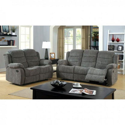  Furniture of America Millville Fabric Recliner CM6173GY-CH IMAGE 3
