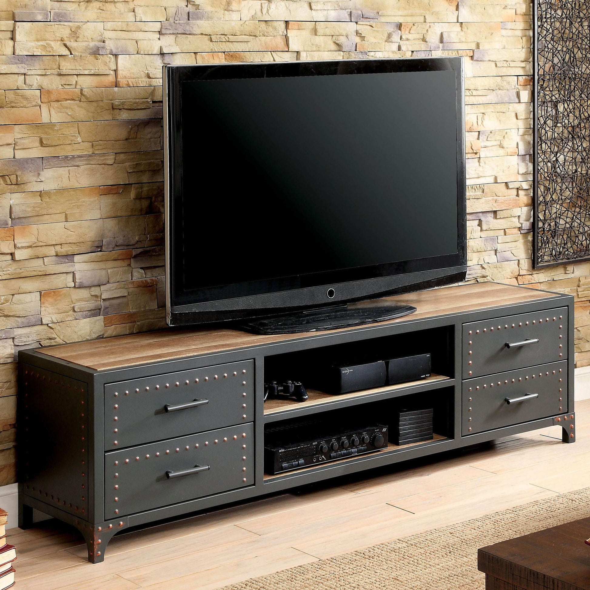  Furniture of America Galway TV Stand CM5904-TV-72 IMAGE 1