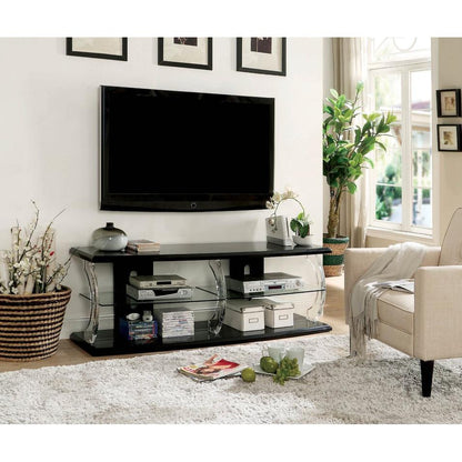  Furniture of America Ernst TV Stand with Cable Management CM5901BK-TV-72 IMAGE 2