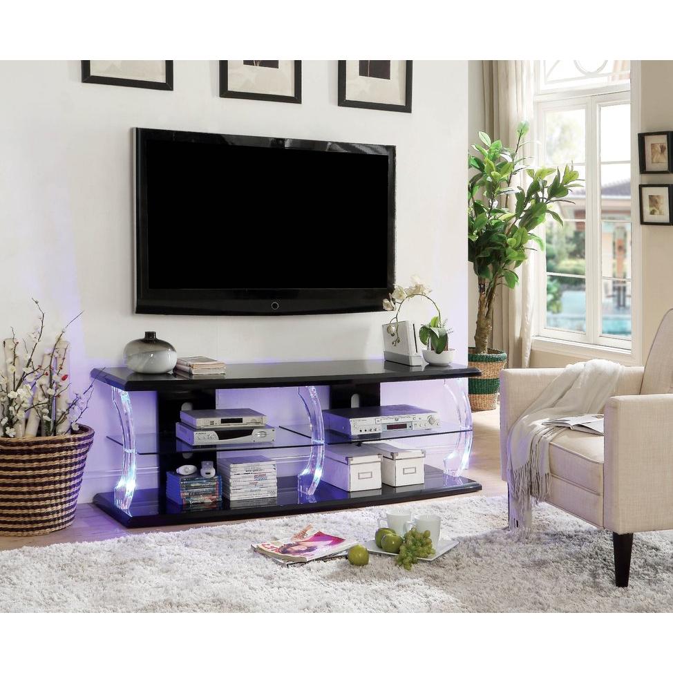  Furniture of America Ernst TV Stand with Cable Management CM5901BK-TV-72 IMAGE 3