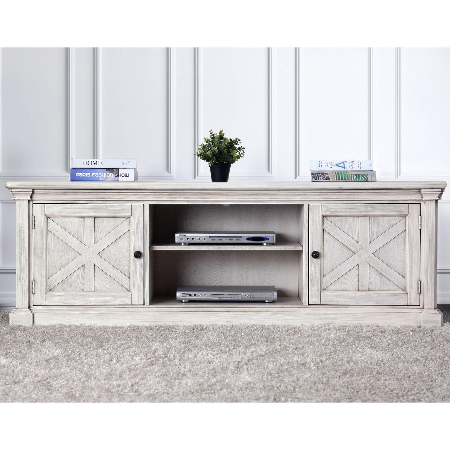  Furniture of America Georgia TV Stand with Cable Management CM5089-TV-72 IMAGE 1