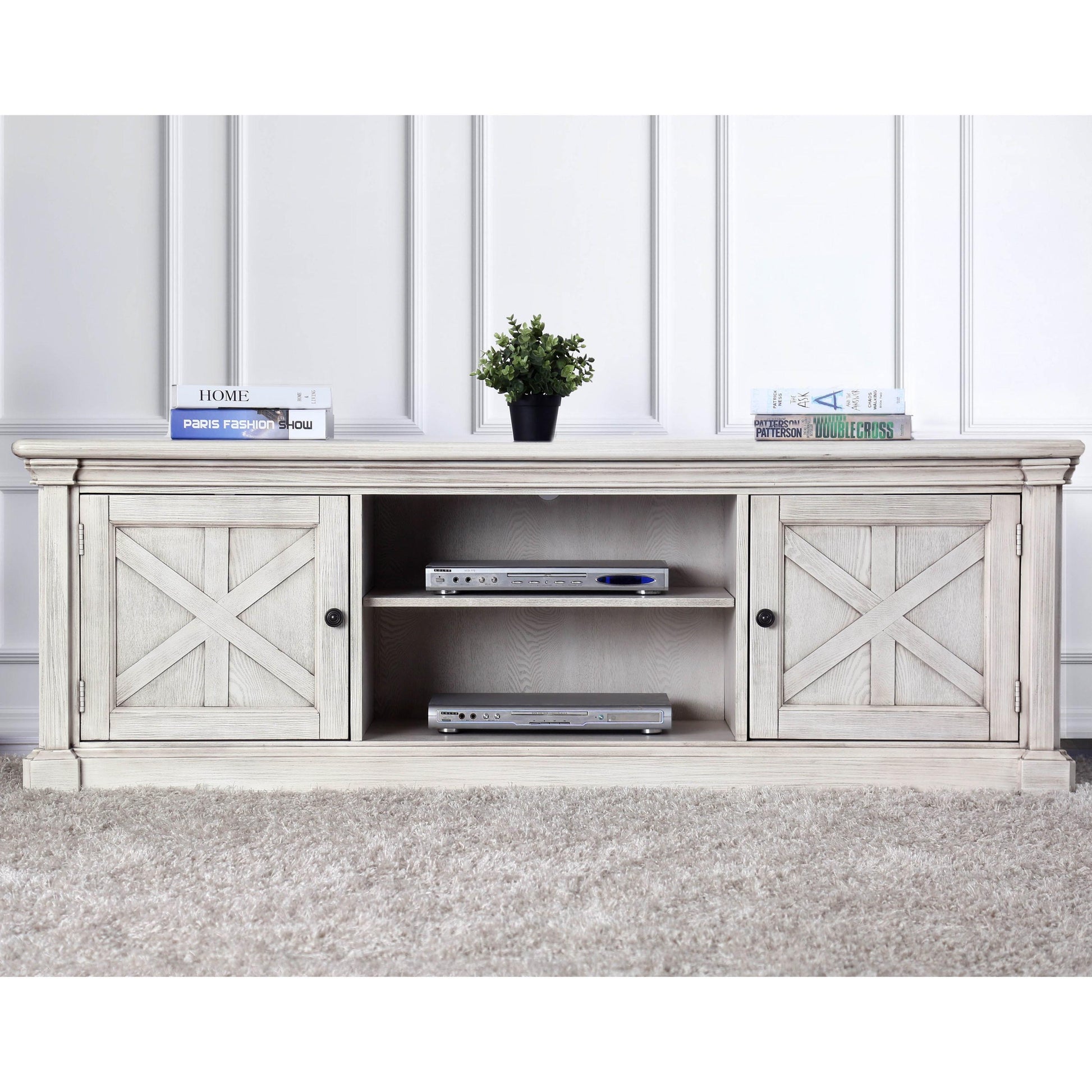  Furniture of America Georgia TV Stand with Cable Management CM5089-TV-72 IMAGE 1