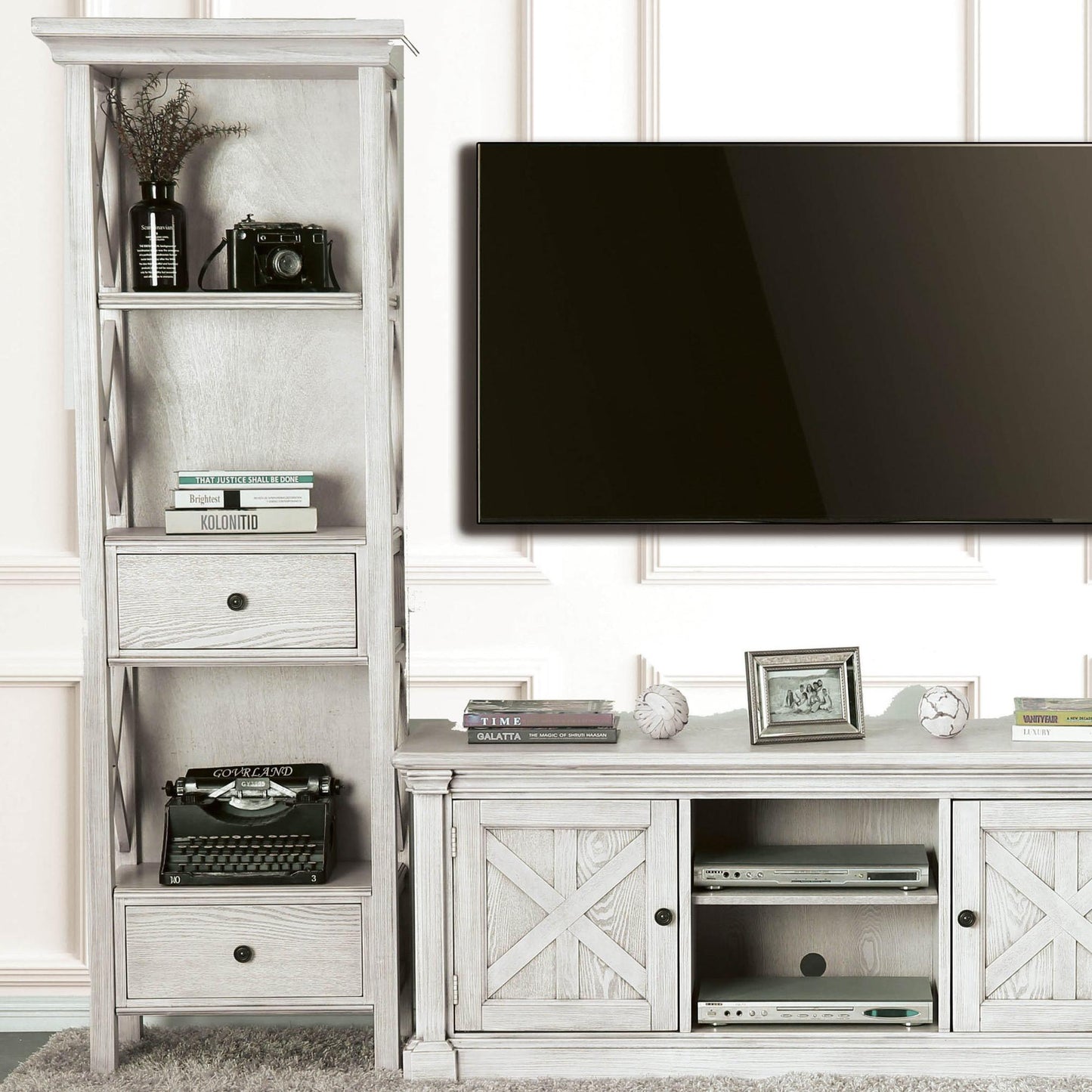  Furniture of America Entertainment Center Components Pier CM-AC278 IMAGE 2