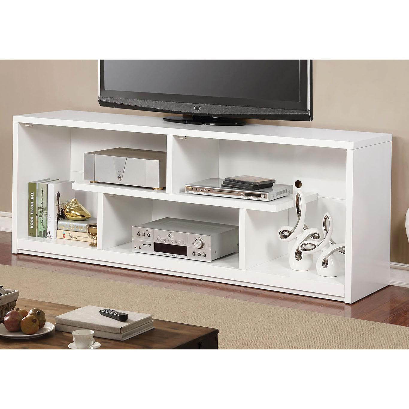  Furniture of America Lommel TV Stand with Cable Management CM5044WH-TV-60 IMAGE 2