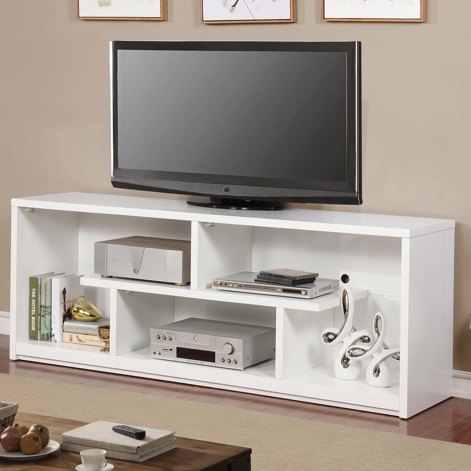  Furniture of America Lommel TV Stand with Cable Management CM5044WH-TV-72 IMAGE 3