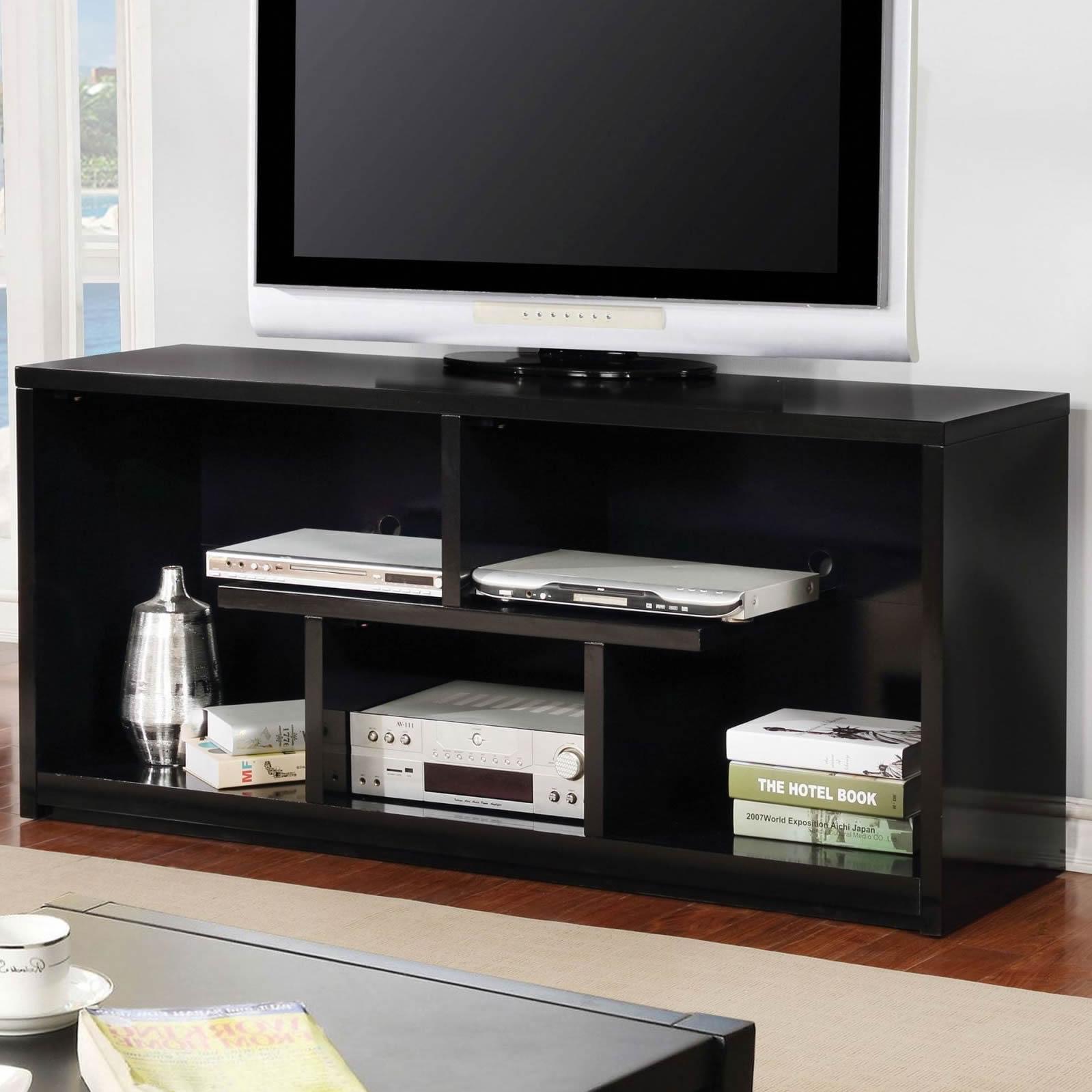  Furniture of America Lommel TV Stand with Cable Management CM5044BK-TV-60 IMAGE 2
