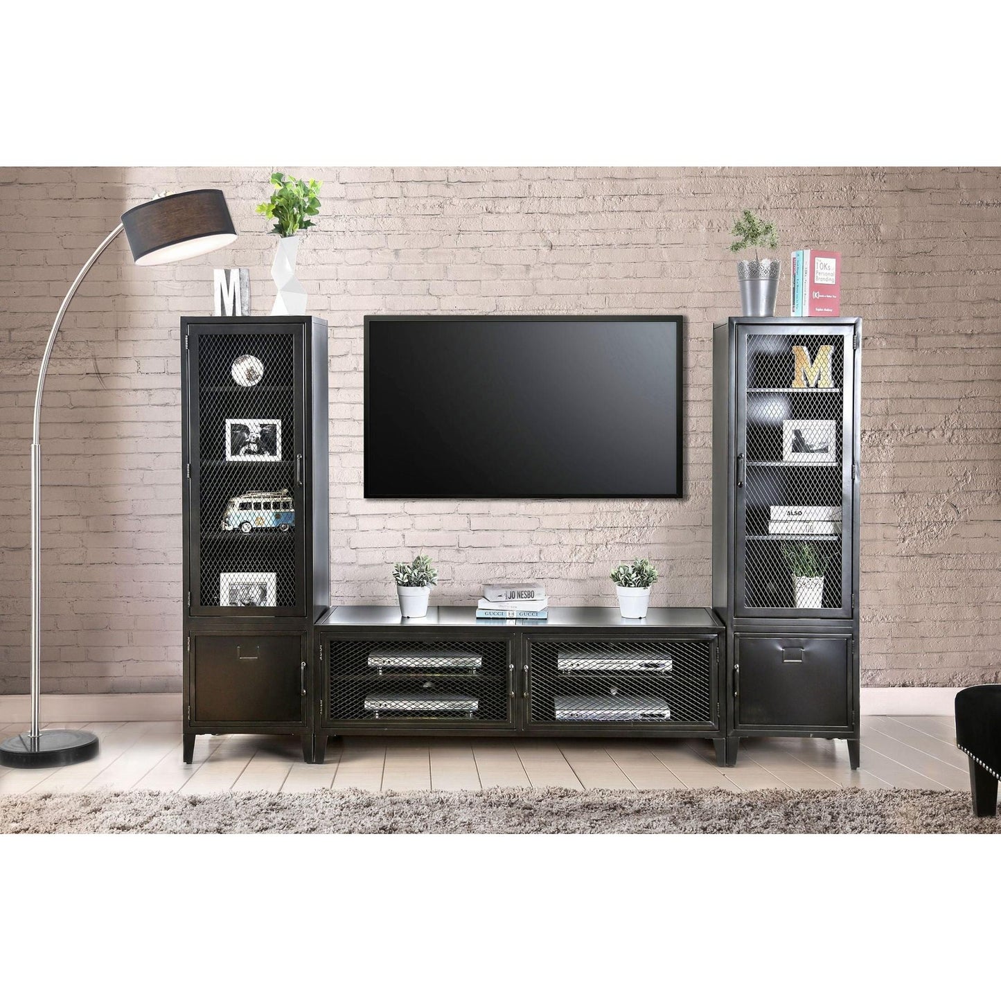  Furniture of America Clonakitty TV Stand with Cable Management CM5011-TV-60 IMAGE 4