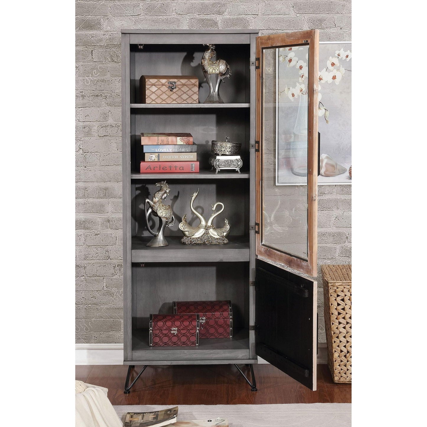  Furniture of America Entertainment Center Components Pier CM5592GY-PC-S IMAGE 2